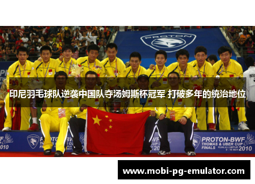 印尼羽毛球队逆袭中国队夺汤姆斯杯冠军 打破多年的统治地位 印尼羽毛球队逆袭中国队夺汤姆斯杯冠军 打破多年的统治地位